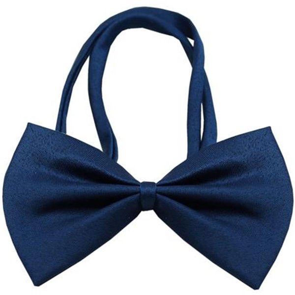 Unconditional Love Plain Navy Blue Bow Tie UN742903